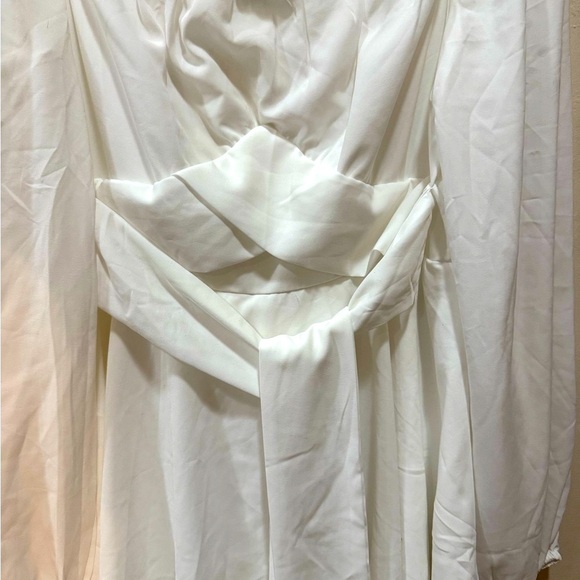 Fixmatti Women’s Romper Off Shoulder Ruffle Chiffon Shorts Dress Playsuit Sz S - Picture 6 of 13